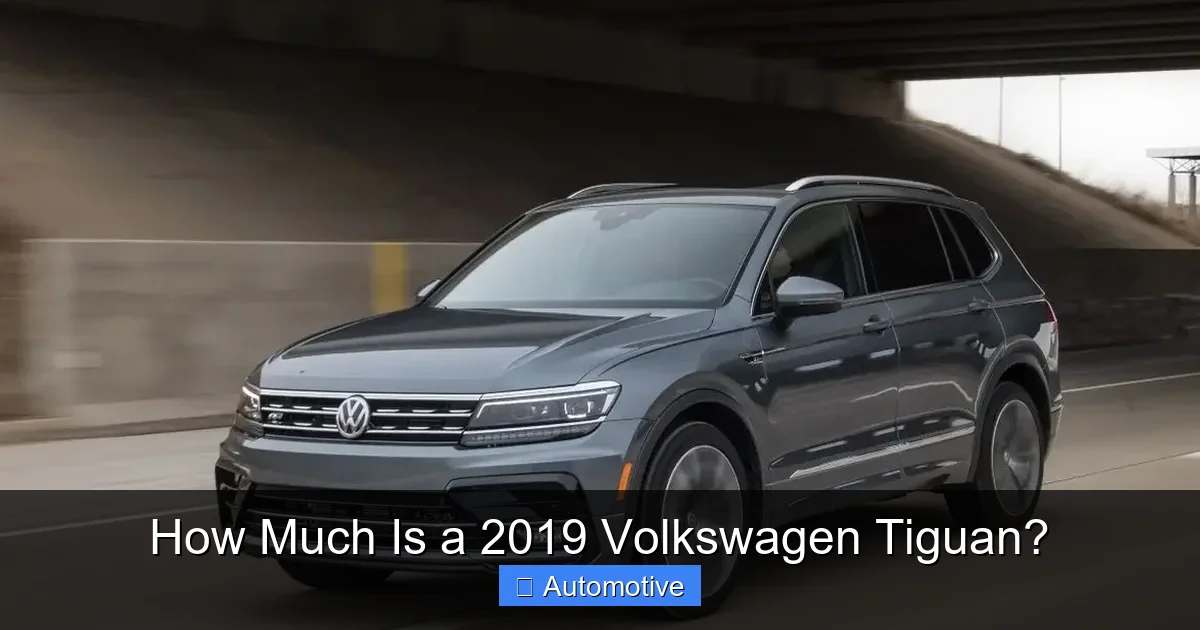 How Much Is a 2019 Volkswagen Tiguan?