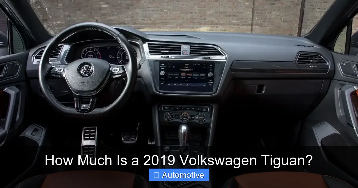 How Much Is a 2019 Volkswagen Tiguan?