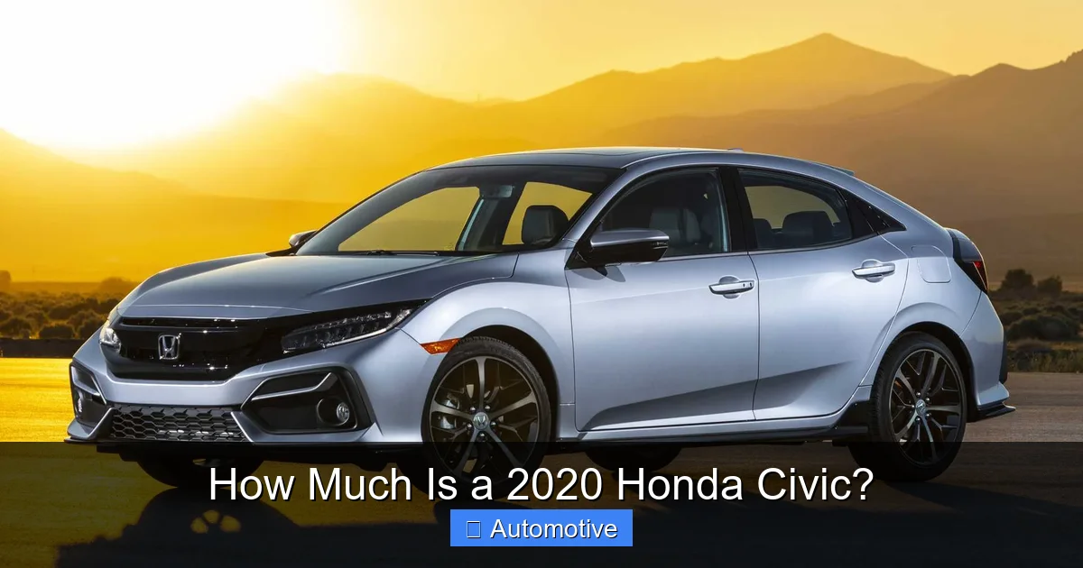 How Much Is a 2020 Honda Civic?