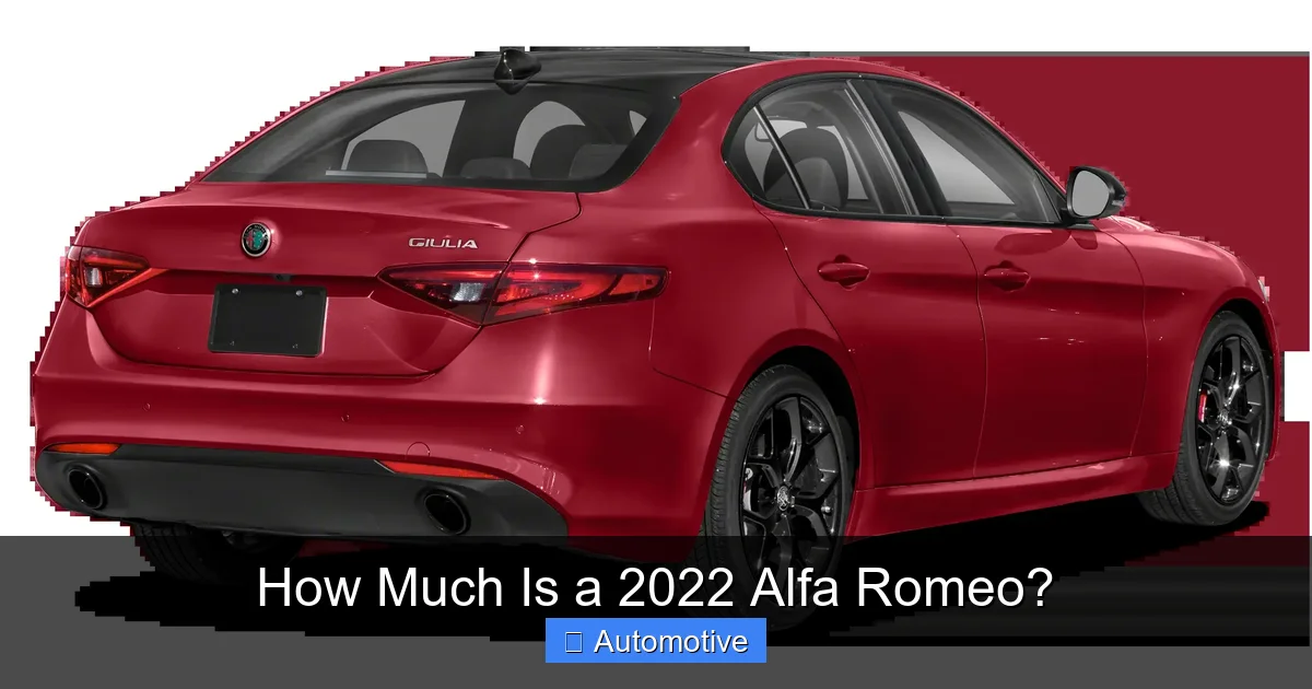 How Much Is a 2022 Alfa Romeo?