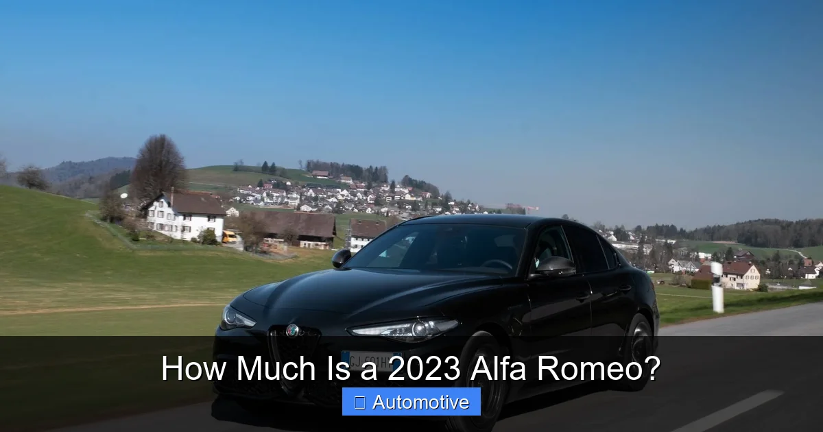 How Much Is a 2023 Alfa Romeo?