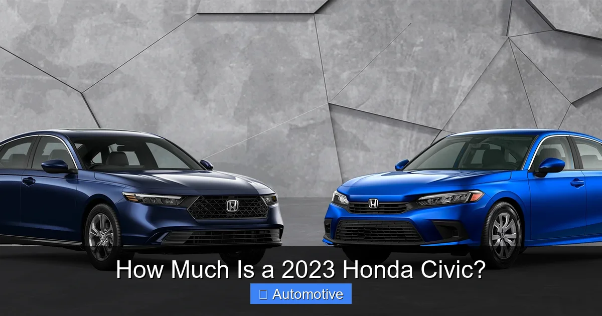 How Much Is a 2023 Honda Civic?