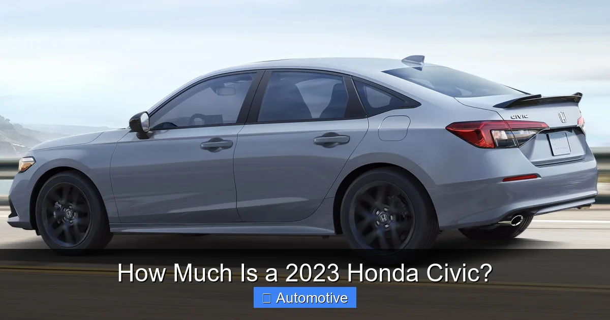 How Much Is a 2023 Honda Civic?