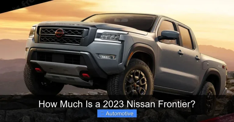How Much Is a 2023 Nissan Frontier?