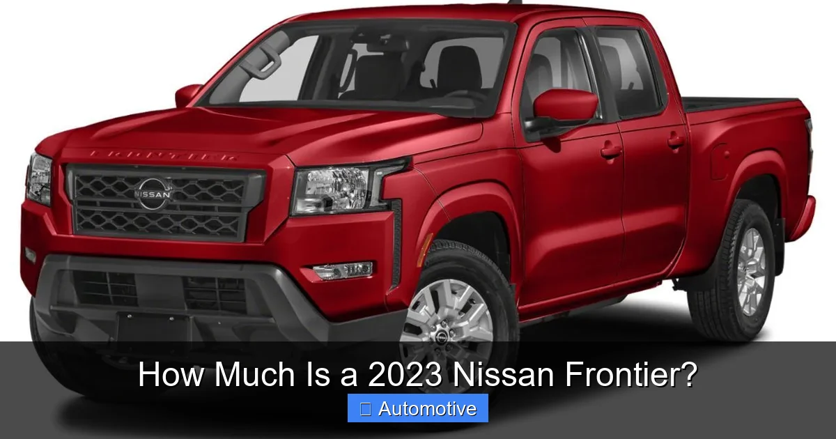 How Much Is a 2023 Nissan Frontier?