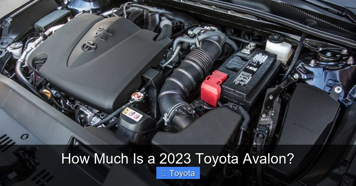 How Much Is a 2023 Toyota Avalon?
