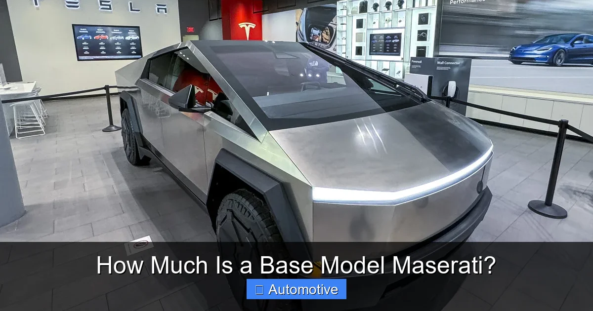How Much Is a Base Model Maserati?