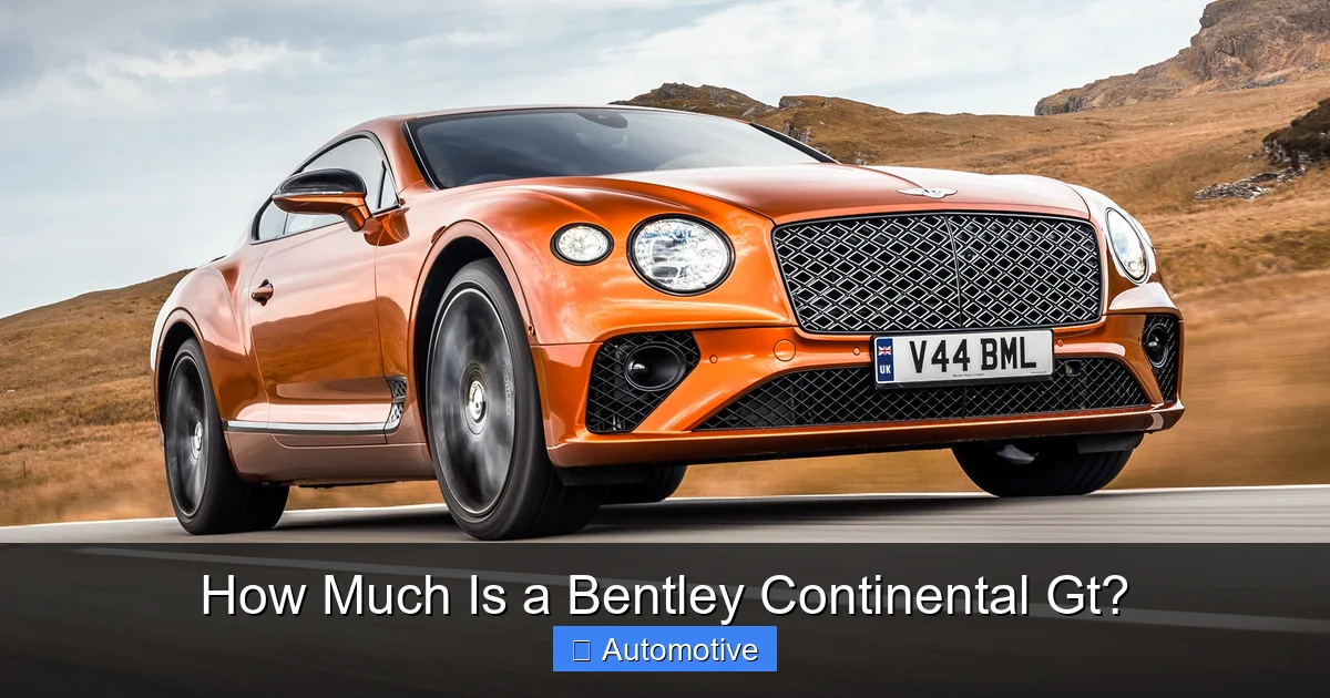 How Much Is a Bentley Continental Gt?