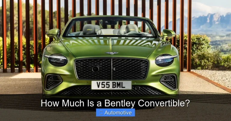 How Much Is a Bentley Convertible?