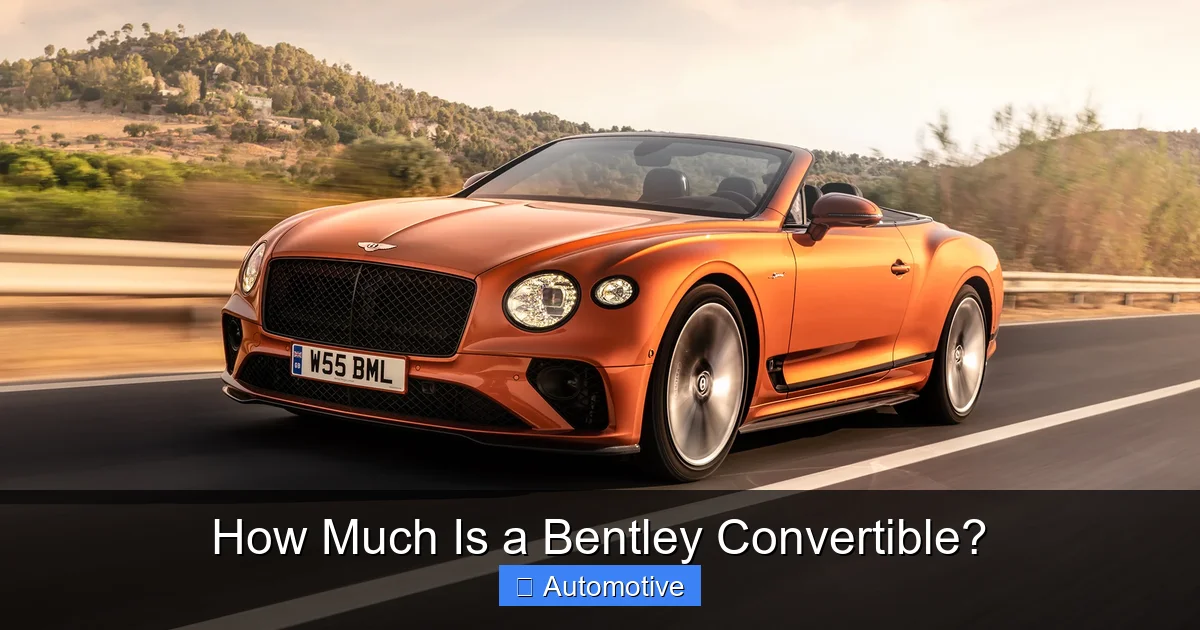 How Much Is a Bentley Convertible?