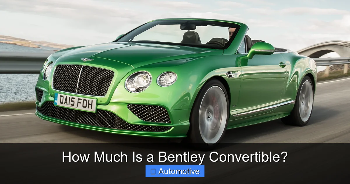 How Much Is a Bentley Convertible?