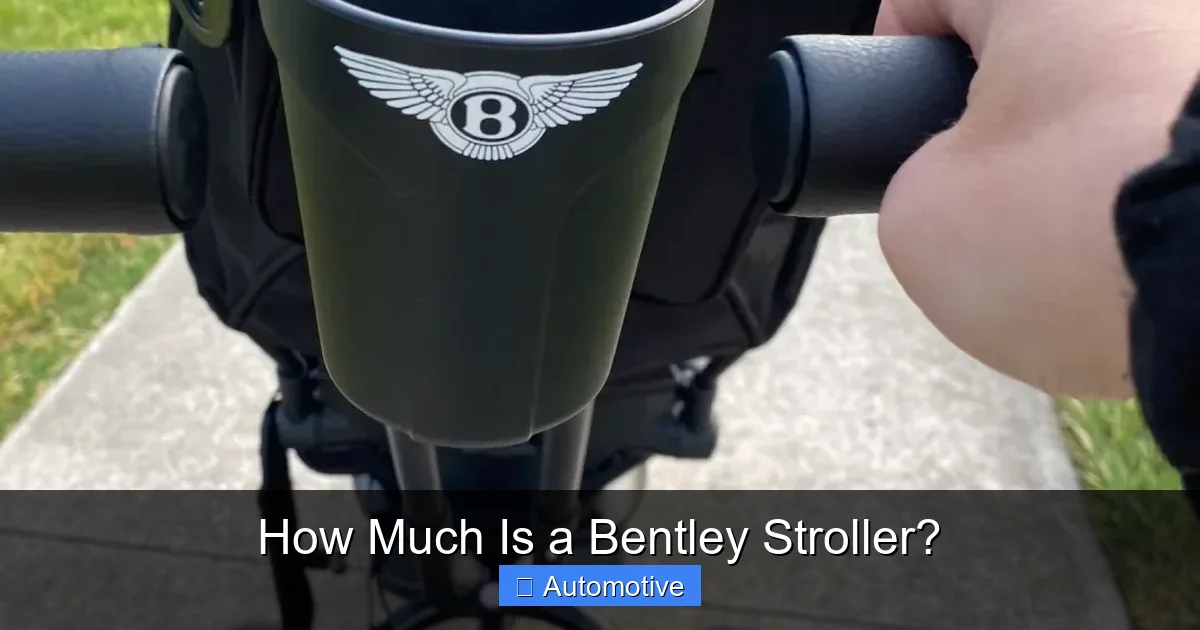 How Much Is a Bentley Stroller?