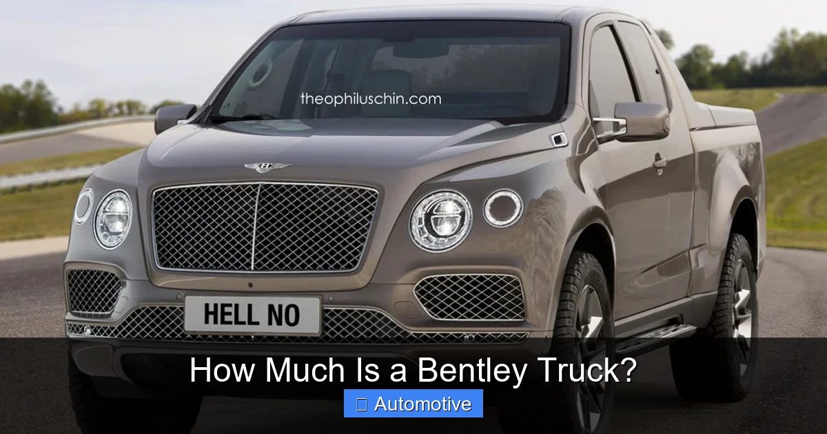 How Much Is a Bentley Truck?