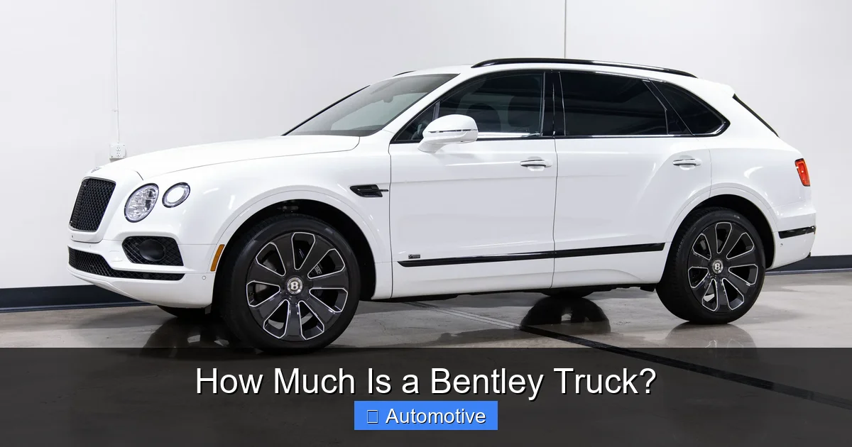 How Much Is a Bentley Truck?