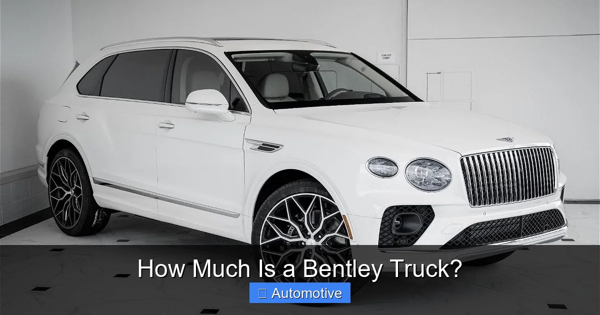 How Much Is a Bentley Truck?