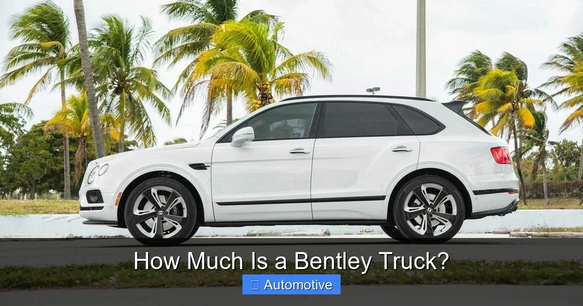 How Much Is a Bentley Truck?