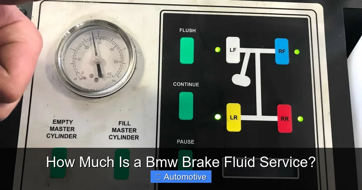 How Much Is a Bmw Brake Fluid Service?