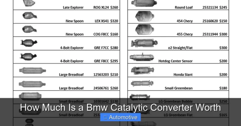 How Much Is a Bmw Catalytic Converter Worth