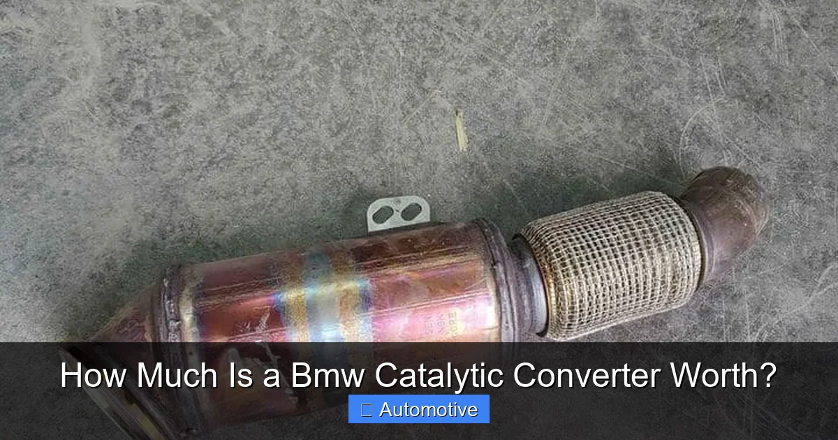 How Much Is a Bmw Catalytic Converter Worth?