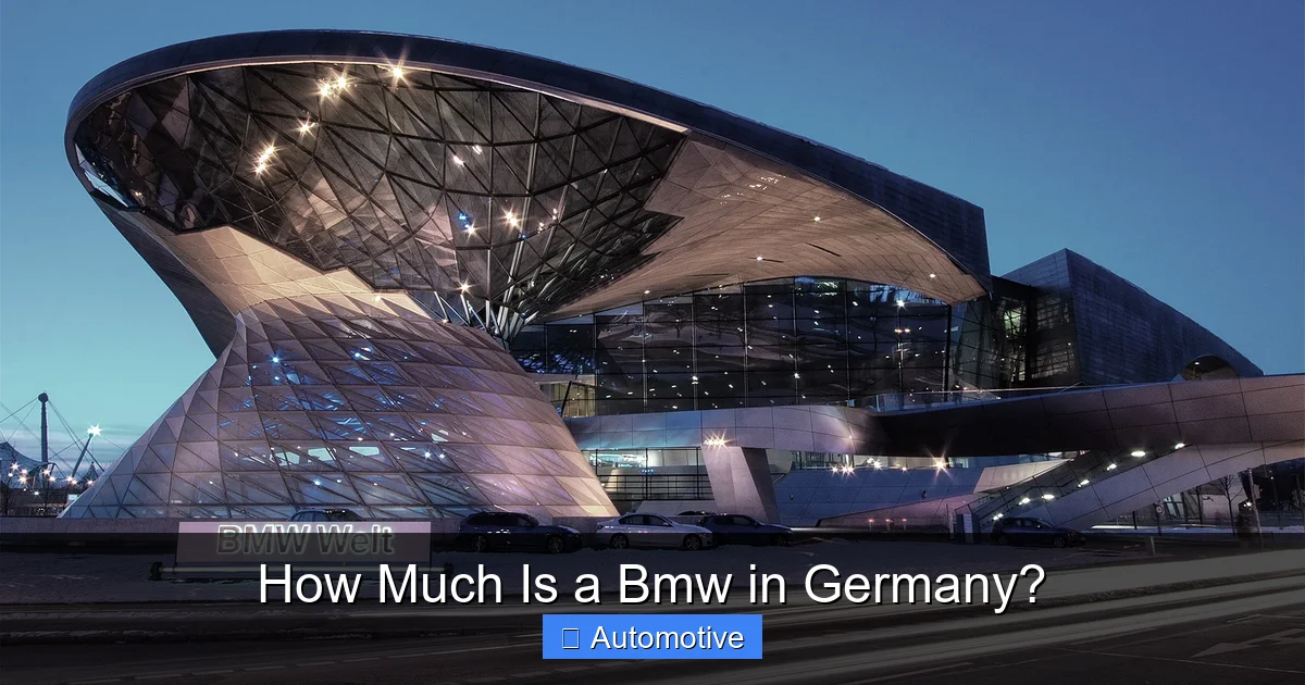 How Much Is a Bmw in Germany?