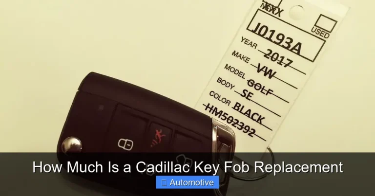 How Much Is a Cadillac Key Fob Replacement