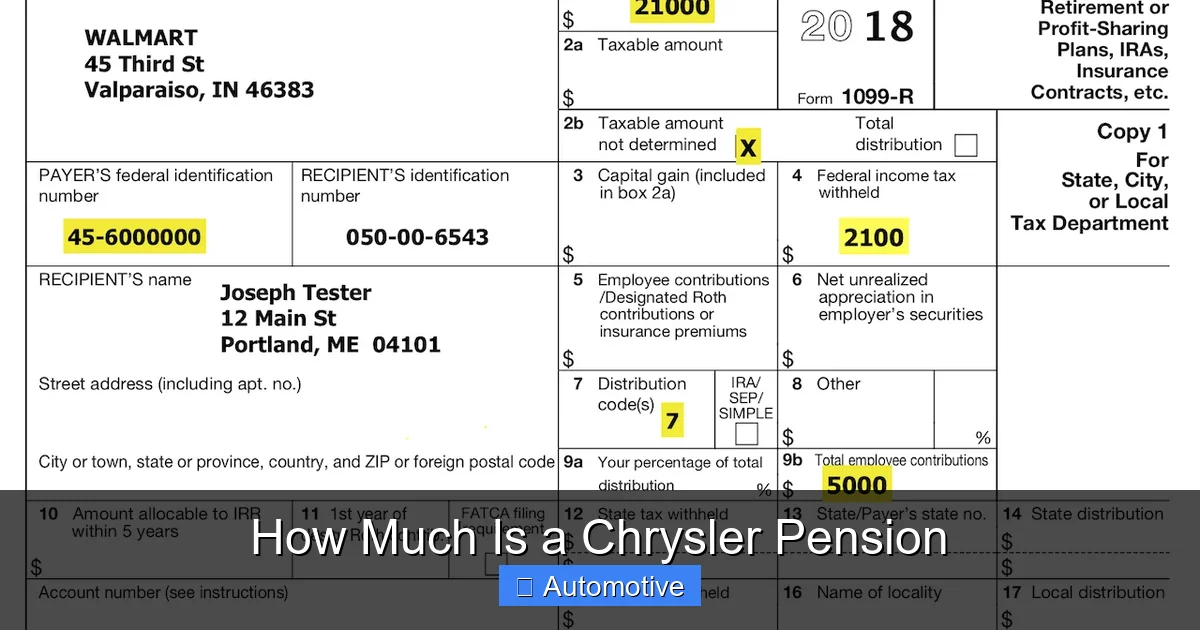 How Much Is a Chrysler Pension