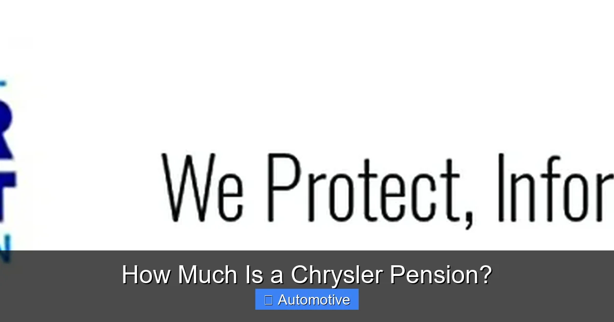 How Much Is a Chrysler Pension?