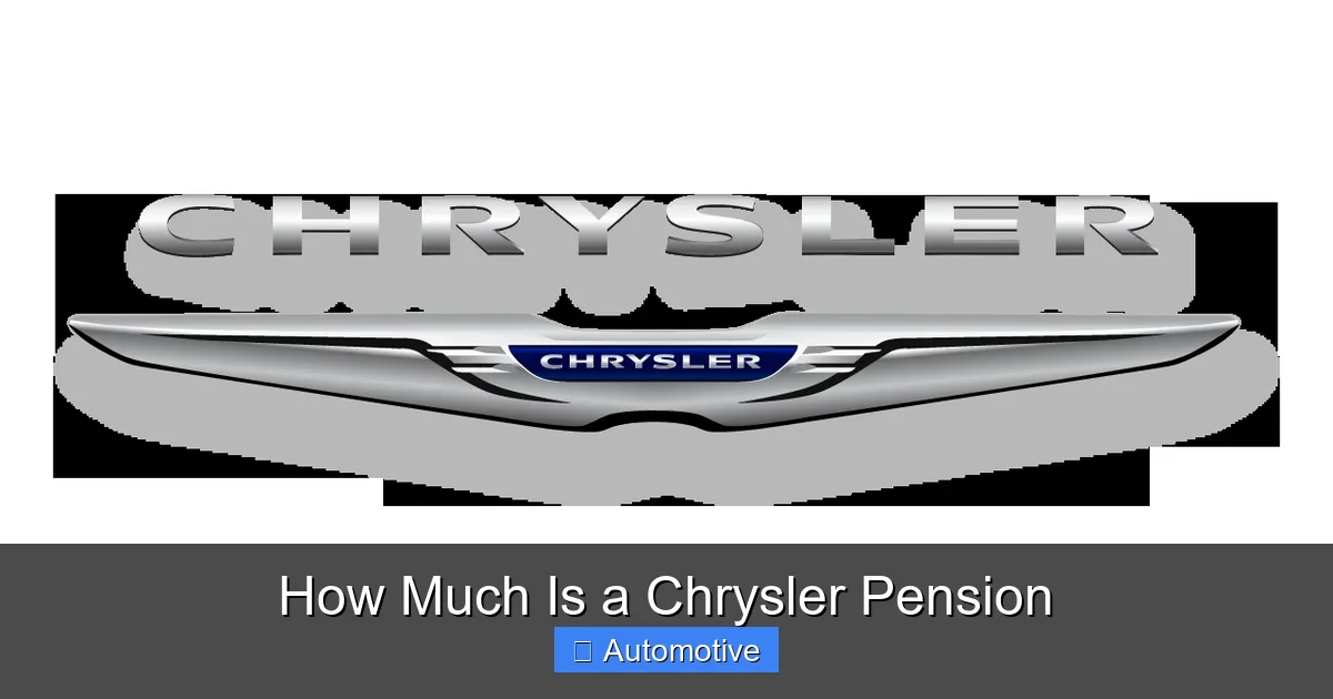 How Much Is a Chrysler Pension