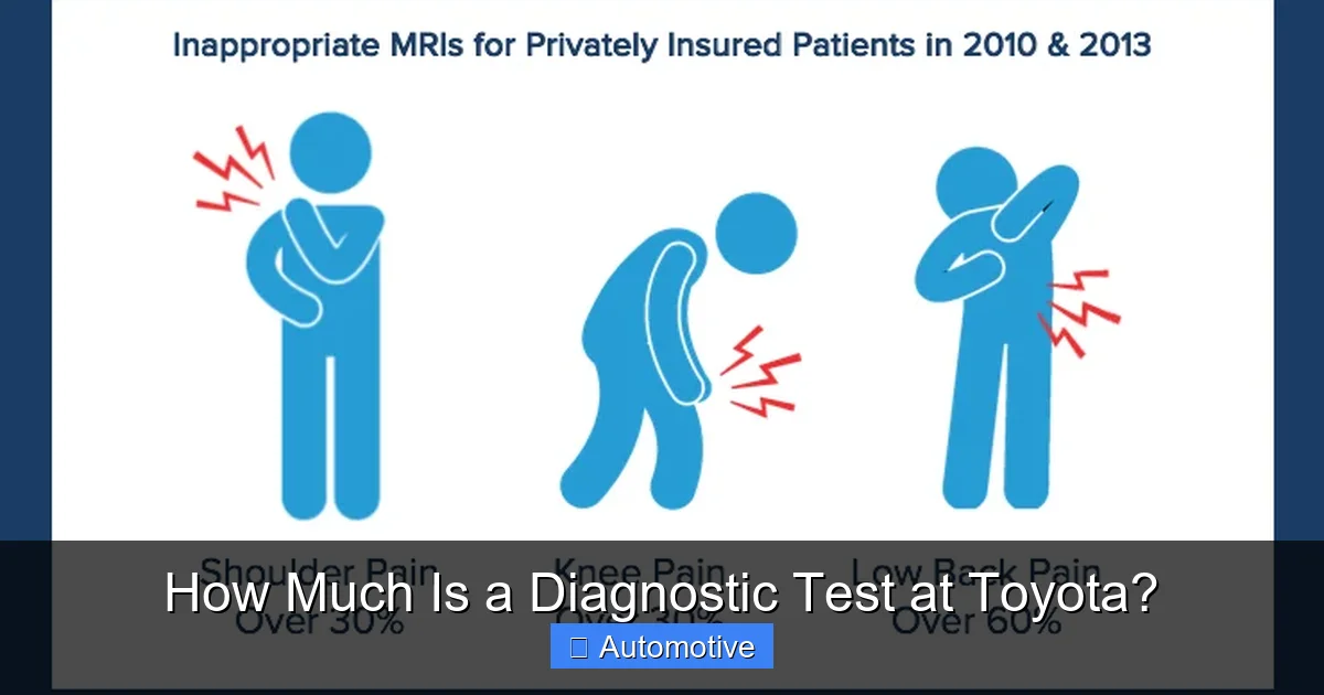 How Much Is a Diagnostic Test at Toyota?