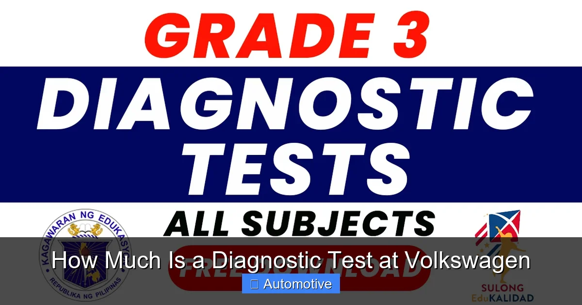 How Much Is a Diagnostic Test at Volkswagen