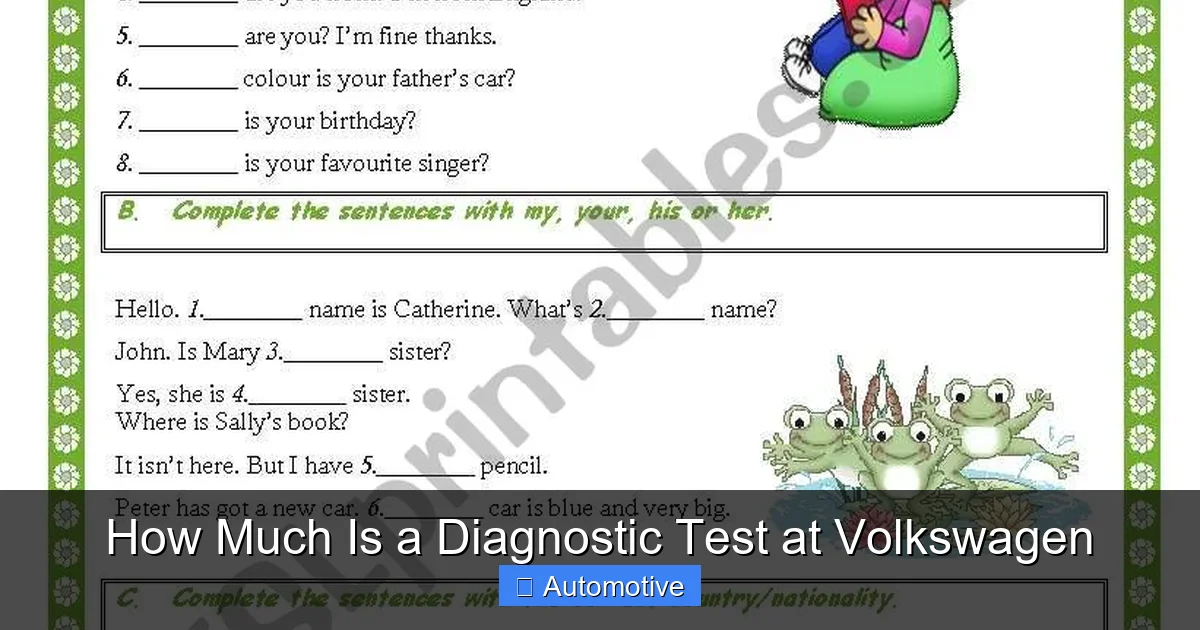 How Much Is a Diagnostic Test at Volkswagen