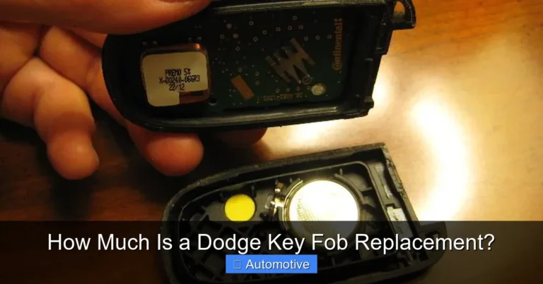 How Much Is a Dodge Key Fob Replacement?