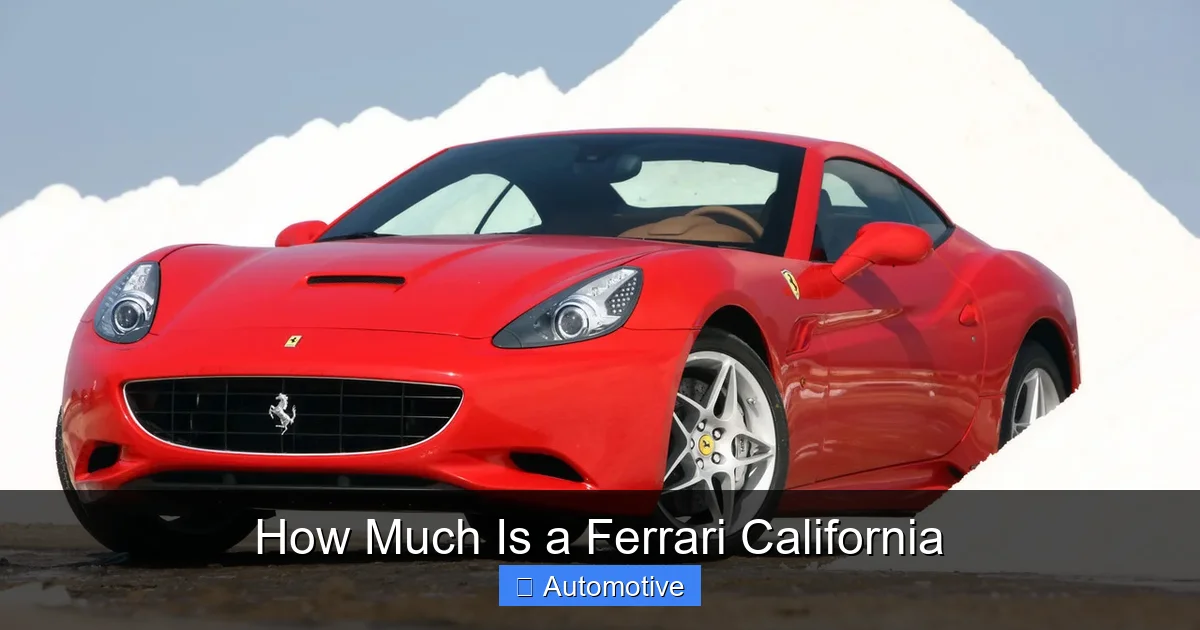 How Much Is a Ferrari California