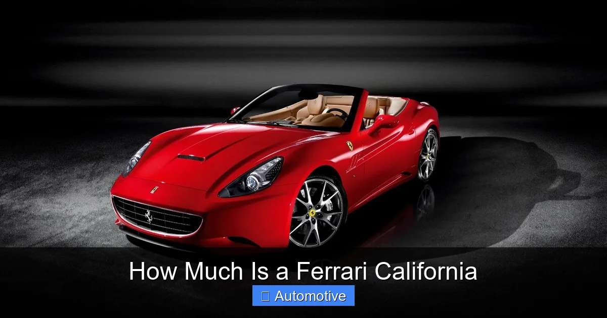 How Much Is a Ferrari California