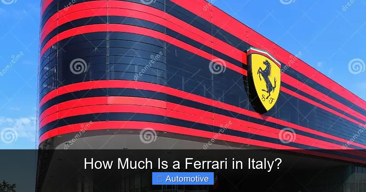 How Much Is a Ferrari in Italy?