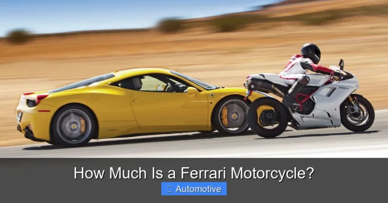 How Much Is a Ferrari Motorcycle?