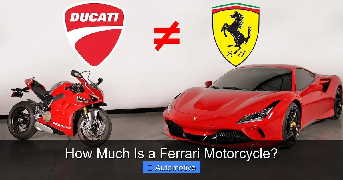 How Much Is a Ferrari Motorcycle?