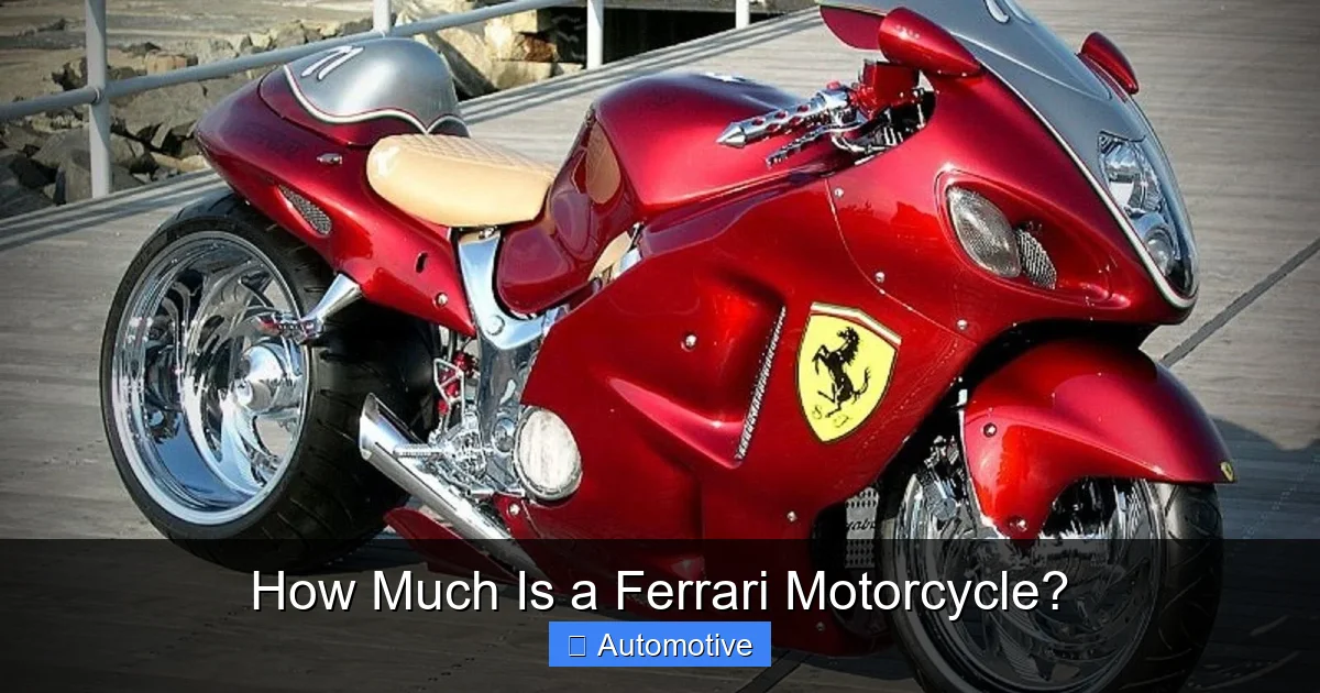 How Much Is a Ferrari Motorcycle?