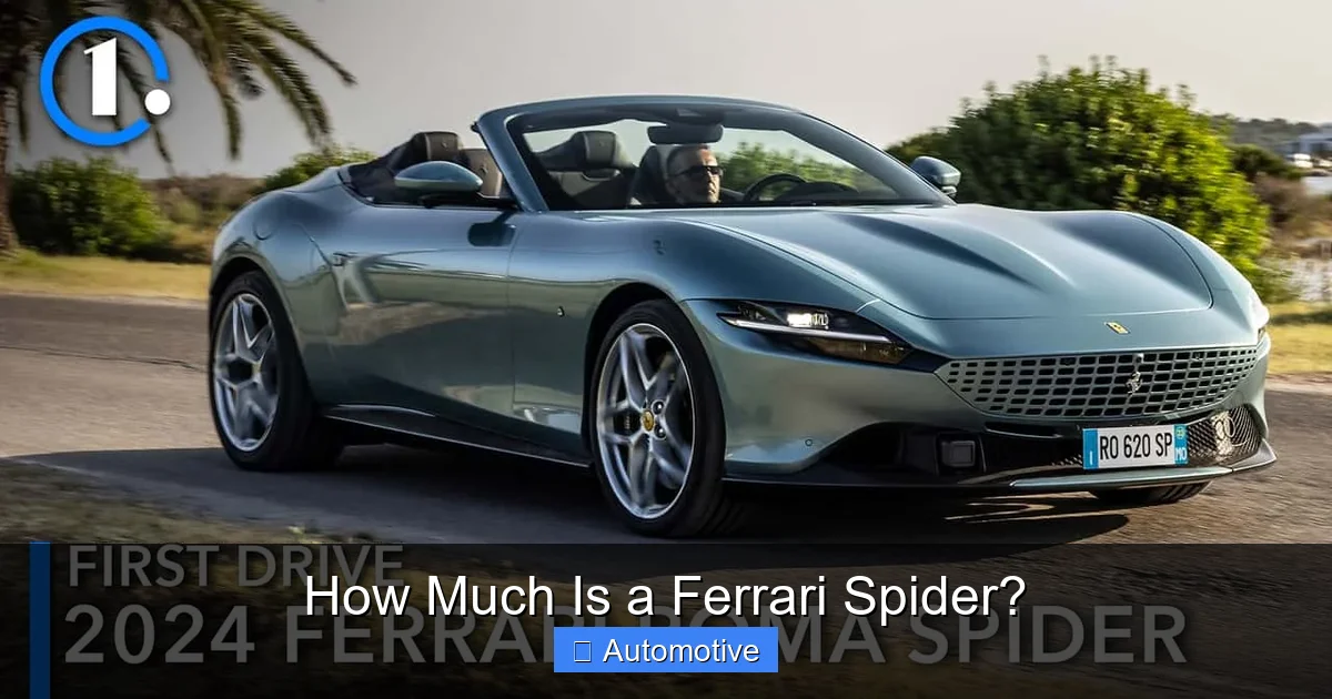 How Much Is a Ferrari Spider?