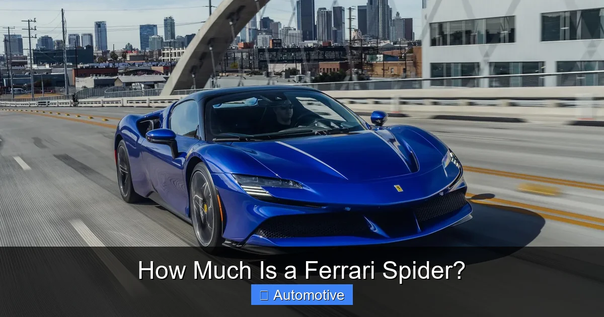 How Much Is a Ferrari Spider?