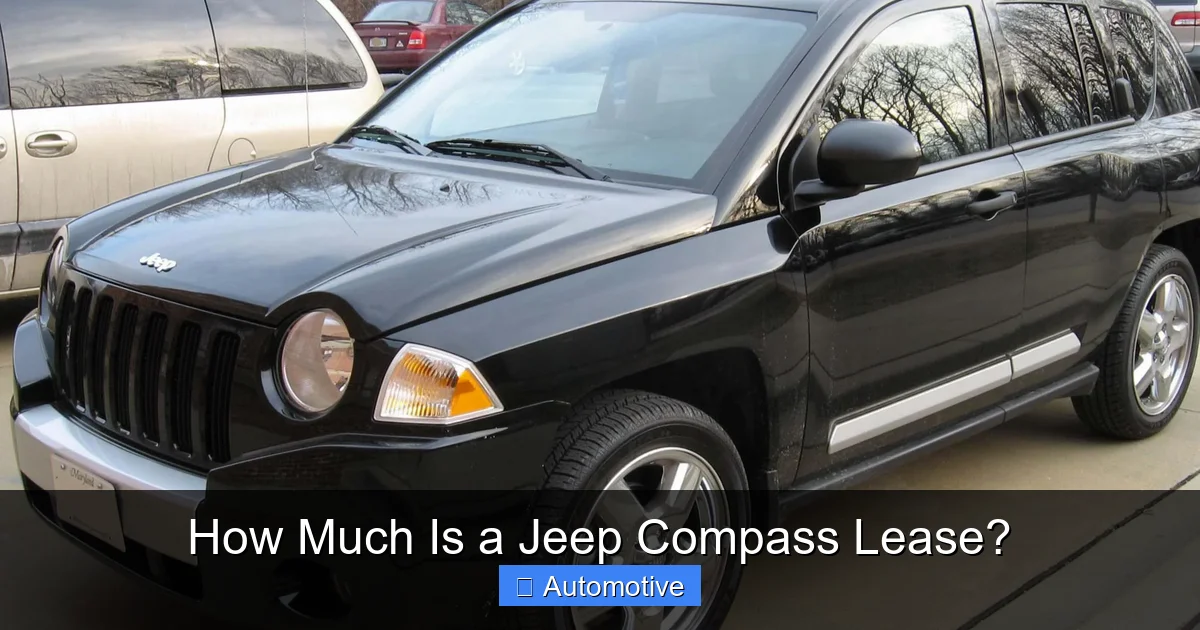 How Much Is a Jeep Compass Lease?