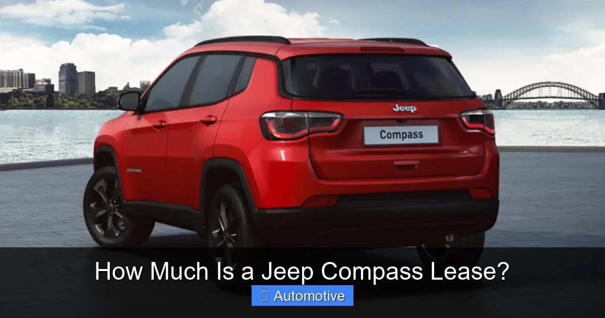 How Much Is a Jeep Compass Lease?