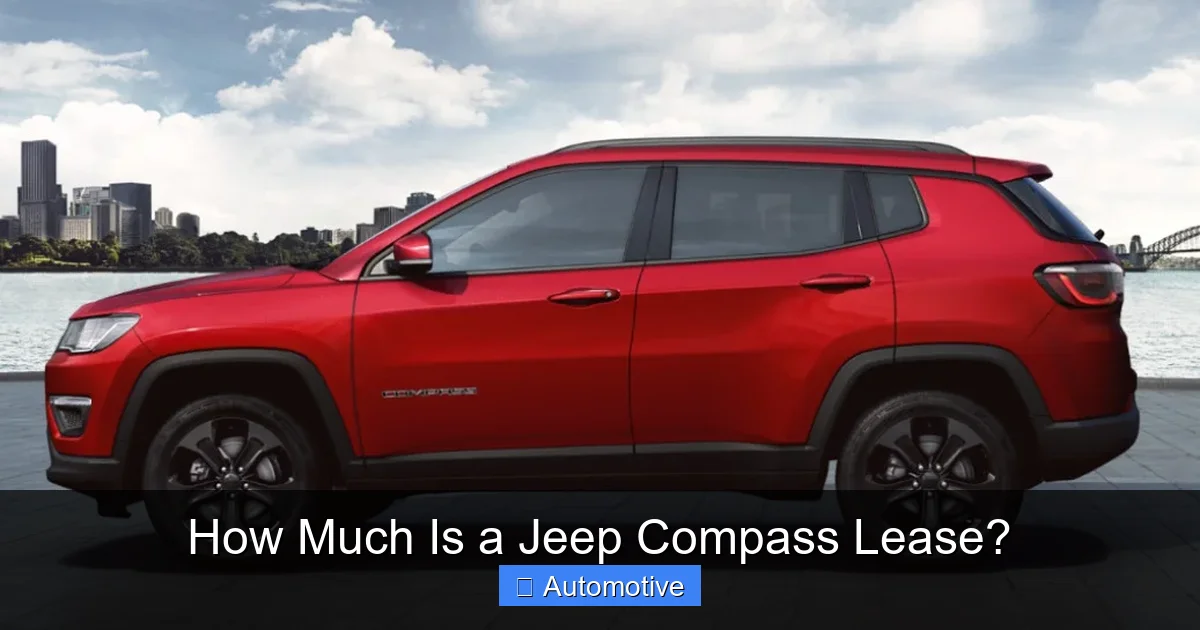 How Much Is a Jeep Compass Lease?