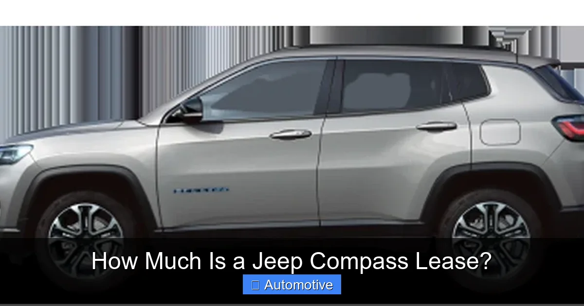 How Much Is a Jeep Compass Lease?