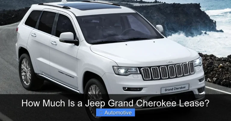 How Much Is a Jeep Grand Cherokee Lease?