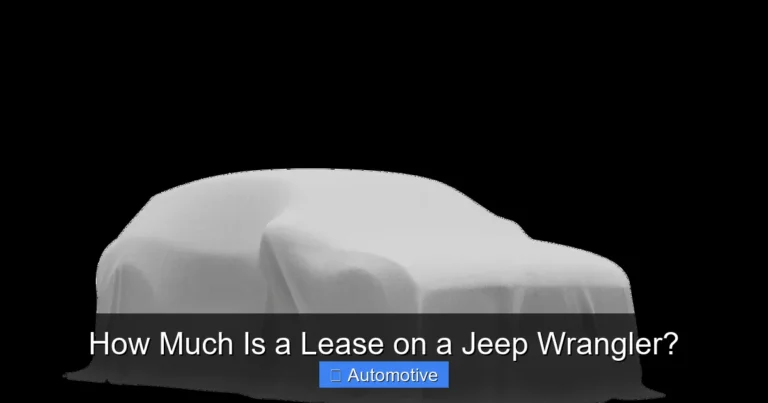 How Much Is a Lease on a Jeep Wrangler?