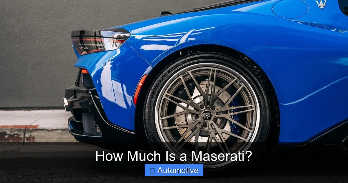 How Much Is a Maserati?