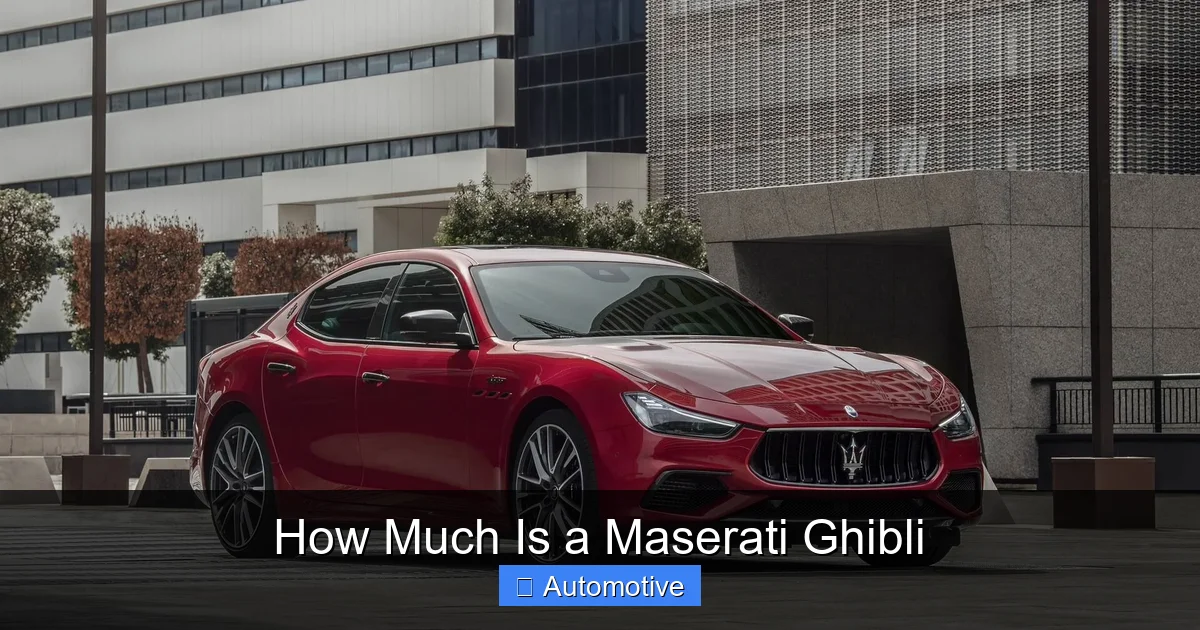 How Much Is a Maserati Ghibli