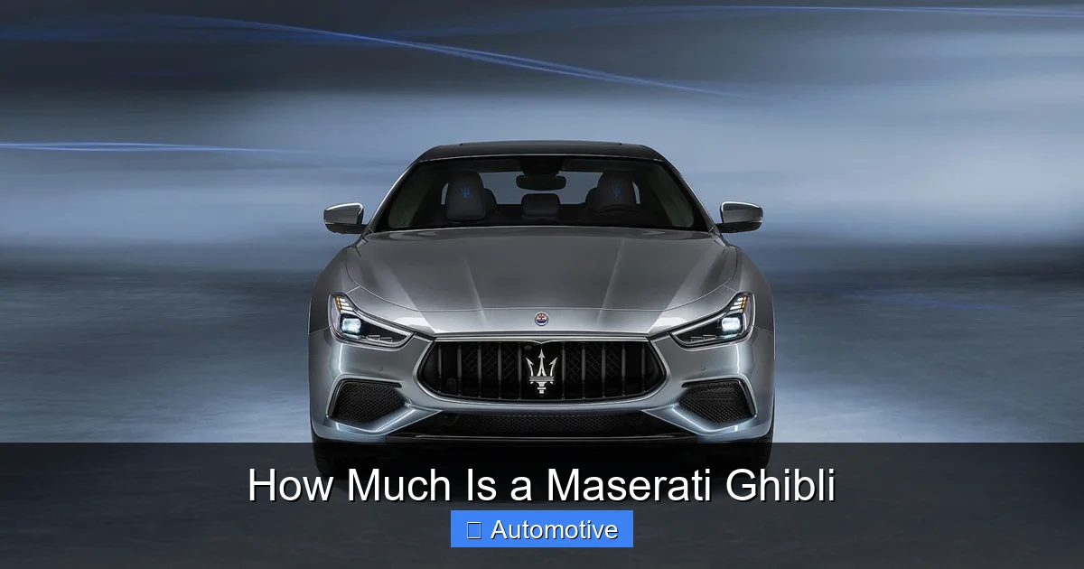 How Much Is a Maserati Ghibli