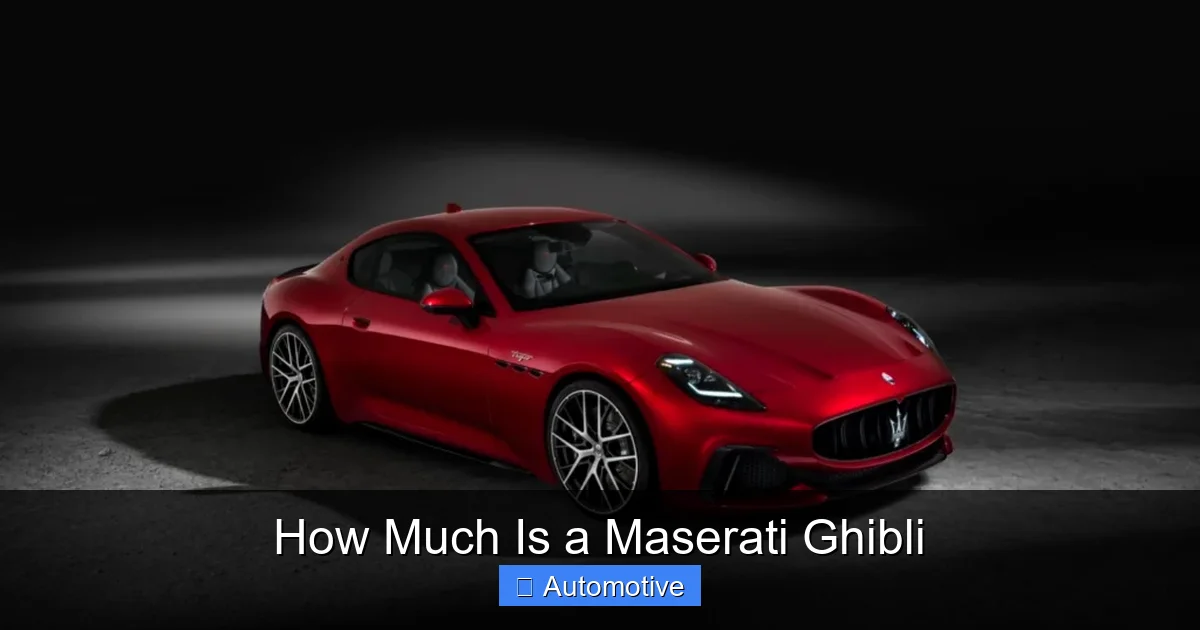 How Much Is a Maserati Ghibli